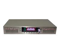 YOXIG EQ898 Stéréo Bluetooth Égaliseur Amplificateur Préampli EQ Tone Treble Midrange Bass Réglage Double 20 Segment EQ Equalizer,Gold