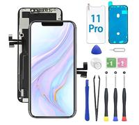 YOXINTA Ecran iPhone 11 Pro 5.8'', Écran iphone 11 Pro Complet LCD Replacement, Écran iphone 11 Pro Tactile 3D Numériseur Assemblage Complet Cadre étanche Autocollant, Protecteur d'écran