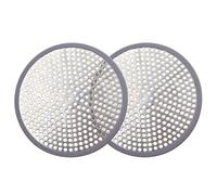 YOXITIXOY Lot de 2 Attrape-Cheveux pour bonde de Douche Argenté
