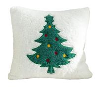 Yoyakie Couvre-oreillers de Noël de 18x18 Pouces à Lancer avec des Motifs Festival à Broder détachable pour Le Style décoration Festive intérieure 2 couvercles d'oreiller Lancer