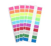 YOYEAH Lot de 1000 notes adhésives transparentes et marque-pages refermables dans un sac en plastique - Idéal comme marque-page et petit post transparent pour marque-pages, études et bureau