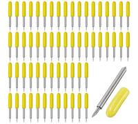 YOYEAH Pack 60 Lames de Remplacement 45° pour Cricut Explore Air/Maker/Expression - Capuchon Jaune