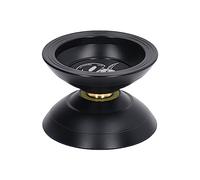 Yoyo Ball, Surface de Sablage 2 Modes de Rotation Intérieur Yo Yo Numéro de Corde pour Enfants (Noir Profond)