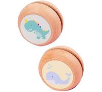 Yoyo en bois - GIGICIAL - 2 pièces - Jouet pour enfants - Durable - Portable