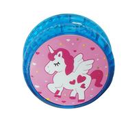 Yoyo Lumineux Design Licorne Bleue Retour Automatique Yo-Yo pour Enfants Débutants Joueurs Vitesse Élevée Roulement en Plastique Divertissant Professionnel Corde de Yoyo pour Astuces Fêtes Favoris