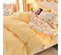 YOYOBO La Microfibre est épaissie par du Velours de Bonnet 3D pour protéger la Couverture d'hiver Chaude par Une Simple Double Chute et Un Hiver