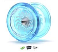 YoyoFactory Arrow Yoyo - Bleu (du Débutant Au Professionnel, Roulement à Billes en Métal, Ficelle Et Instructions Incluses)