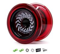 YoyoFactory Arrow Yoyo - Rouge (du Débutant Au Professionnel, Roulement à Billes en Métal, Ficelle Et Instructions Incluses)