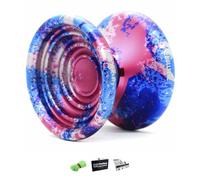 YoyoFactory Bullseye Yo-Yo - Galaxy (DNA Trucs, Yoyo en métal, Ficelle, Roulement à Billes et Instructions Incluses)