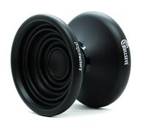 YoyoFactory Bullseye Yo-Yo - Noir (DNA Trucs, Yoyo en métal, Ficelle, Roulement à Billes et Instructions Incluses)