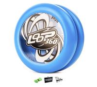 YoyoFactory Loop 360 Yo-Yo - Bleu (Idéal pour Les débutants, Jeu Yoyo Moderne, Roulement à Billes en Métal, Ficelle Et Instructions Incluses)