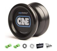 YoyoFactory One Yoyo - Noir (du Débutant Au Professionnel, Ficelle Et Instructions Incluses)
