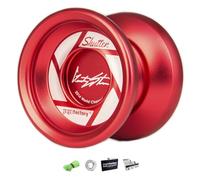 YoyoFactory Shutter Yo-Yo - Rouge (Yoyo du Champion du Monde, Roulement à Billes, Ficelle Et Instructions Incluses)
