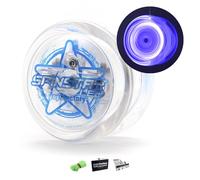 YoyoFactory SPINSTAR LED Yo-yo - Bleu (Illumine Yoyo, Idéal pour Les débutants, Ficelle Et Batteries Incluses, Jeu Yoyo Moderne, Freestyle Yoyoing Tricks)