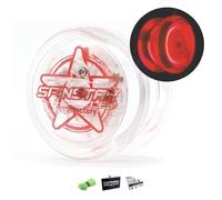 YoyoFactory SPINSTAR LED Yo-yo - Rouge (Illumine Yoyo, Idéal pour Les débutants, Ficelle Et Batteries Incluses, Jeu Yoyo Moderne, Freestyle Yoyoing Tricks)