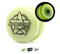YoyoFactory SPINSTAR LED Yo-yo - Vert (Illumine Yoyo, Idéal pour Les débutants, Ficelle Et Batteries Incluses, Jeu Yoyo Moderne, Freestyle Yoyoing Tricks)