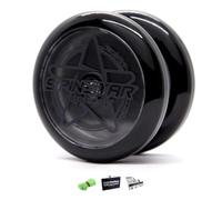 YoyoFactory SPINSTAR Yo-Yo - Noir (Idéal Yoyo pour Les débutants, Ficelle Et Instructions Incluses)