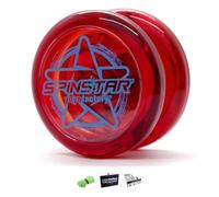 YoyoFactory SPINSTAR Yo-Yo - Rouge (Idéal Yoyo pour Les débutants, Ficelle Et Instructions Incluses)