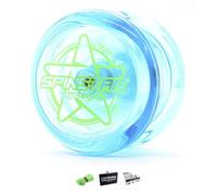 YoYoFactory Yo-yo SPINSTAR – Idéal pour les débutants, ficelle et instructions incluses – Bleu