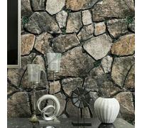 YOYUMI Effet pierre, gris rustique imitation vintage 53 x 950 cm