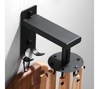 yozhch Support mural auto-adhésif pour ustensiles de cuisine pour suspendre casseroles et poêles, spatule, cuillère, support de cintre avec 8 crochets amovibles et 2 crochets robustes