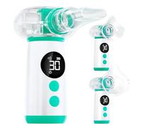 YOZISS Nébuliseur Aerosol Portable Enfant Adulte chat, Nébuliseur Silencieux, Inhalateur Portable pour Usage Domestique et en Voyage(Vert Menthe)