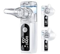YOZISS Portable Nébuliseur Pour Adulte Enfant bébé,Nébuliseur Affichage Numérique Silencieux Portable Inhalateur Electrique Aérosol Pour La Maison et Le voyage