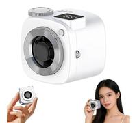 YOZO Mini Camera Shaped Portable Fan With Lanyard,Cute Camera Shaped Mini Fan, Portable Handheld USB Rechargeable Fans,Cute Compact HandheldFan,For Summer Travel Picnic Commuting Beach(C)
