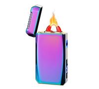 YOZWOO Briquet électrique rechargeable USB C - Briquet électronique haute puissance à arc plasma - Briquet coupe-vent de camping avec longue durée de vie de la batterie pour la maison et l'extérieur