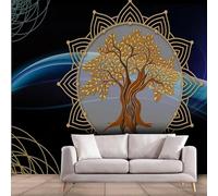 YOZYOOOZ Papier peint autocollant 3D motif arbre abstrait de style européen, idéal pour décorer une chambre, un salon ou un arrière-plan TV