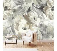 YOZYOOOZ Peinture à l'huile florale vintage européenne peinte à la main, grande fresque murale, décoration murale adaptée à la chambre, au salon, à la chambre d'enfants