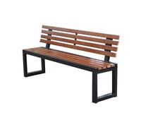YPAPBHT Banc d'extérieur épais et élargi, Chaise de Loisirs carrée en Bois Plastique, Banc Long d'intérieur et d'extérieur, antirouille et Durable(120cm)