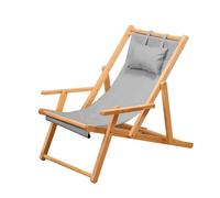 YPAPBHT Fauteuil Relax Original, Pliant for Balcon, Fauteuil à Bascule Confortable for la Pause déjeuner, possibilité de s'asseoir ou de s'allonger(Gray)