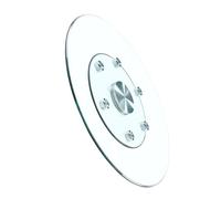 YPAPBHT Plateau tournant en verre trempé épais, grande table ronde avec plateau rotatif for la maison et les restaurants, antidéflagrant.(60cm)