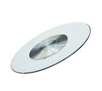 YPAPBHT Plateau tournant en verre trempé for table à manger, plateau rond anti-explosion for la maison et les restaurants, base rotative à 360 degrés.(90cm)