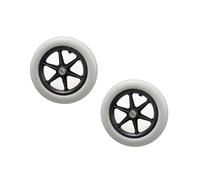 YPAPBHT Roue arrière renforcée et légère de 12 Pouces for Fauteuil Roulant Manuel, Grise, Solide, Gonflable, sans Pneu, Petite Roue(Gray)