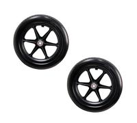 YPAPBHT Roue arrière renforcée et légère de 12 Pouces for Fauteuil Roulant Manuel, Grise, Solide, Gonflable, sans Pneu, Petite Roue(Black)