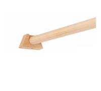 YPAPBHT Tringle à Rideau à Bride en Bois de hêtre Massif, Tringle Romaine, Tringle Simple, Installation latérale, Ensemble Complet de Supports de Fixation(100CM)