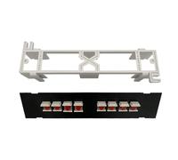 YPBEW 8 ports pour panneau de fibre optique RJ45 adaptateur de câble Ethernet cadre de distribution réseau étagère réseau maison panneau accessoires panneaux dans montage mural