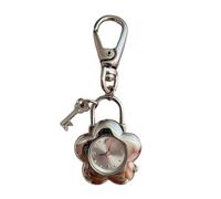 YPBEW Accessoire fascinant de style vintage avec détails en forme de cœur creux et fonction montre pratique unisexe en alliage avec porte-clés, Type C, taille unique