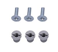 YPBEW Accessoires pour bobines de ruban adhésif 1/4 avec vis 1/4, bobine vide assortie à 3 paires de pièces métalliques personnalisées, accessoires pour haut-parleurs