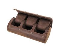 YPBEW Boîte de rangement à bijoux à 3 emplacements pour montre avec bouton pression - Organiseur de voyage pour homme et femme
