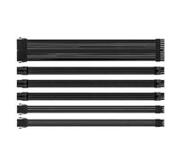 YPBEW Câble d'alimentation flexible gainé, ensemble de câbles d'extension 18 AWG 1 x 24 broches / 2 x 4 + 4 CPU / 3 x 6 + 2 broches PCIE cordon GPU 30 cm