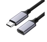 YPBEW Câble d'extension universel de type C mâle vers femelle 100 W Puissance 4K Transmission vidéo en nylon tressé Câble de transfert de données rapide