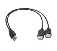 YPBEW Câble d'extension USB 2.0 A femelle 40 cm USB 2.0 Y Splitter Cord pour données simultanées et chargement double port USB câble