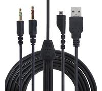 YPBEW Câble USB RVB en PVC de 2 m pour casque Arctis 3 5 7 Pièce de rechange