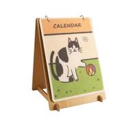 YPBEW Calendrier multifonction en bois et tissu doux pour chats d'intérieur - Décoration d'intérieur - Jouet multifonction pour chats