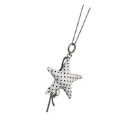 YPBEW Chaîne avec pendentif étoile à pois réglable en tissu doux pour tenues décontractées, collier avec pendentif étoile à pois, One Size, Comme décrit, Comme décrit.