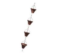 YPBEW Chaîne de pluie en bronze antique, décoration mobile en métal, pour terrasse et jardin