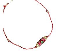 YPBEW Chaîne ethnique encouragée avec sphère de tambour avec revêtement coloré pour tenue décontractée, collier ras du cou à paillettes non conformiste, One Size, Comme décrit, Comme décrit.